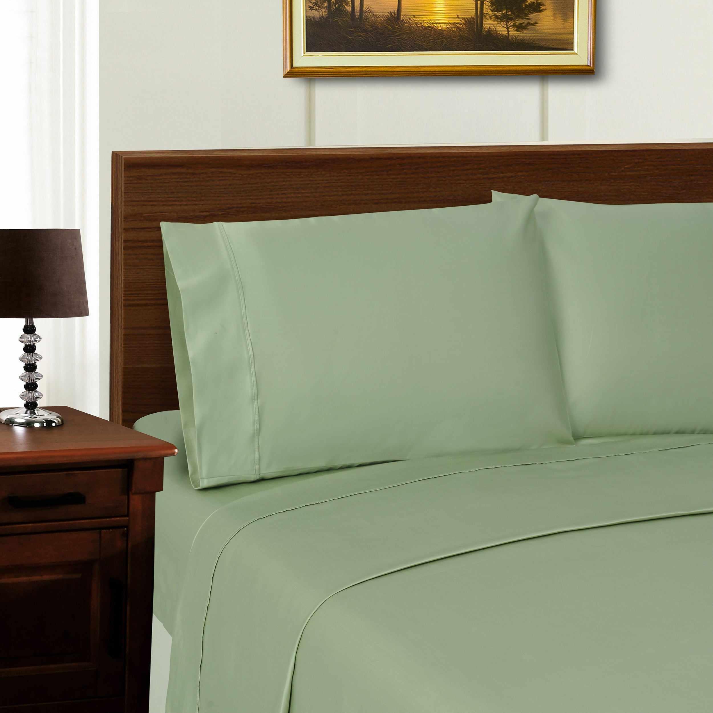 1000 Thread Count Lyocell Blend Bed Sheet Set Solid Deep Pocket - Sheet Set by Superior Brand