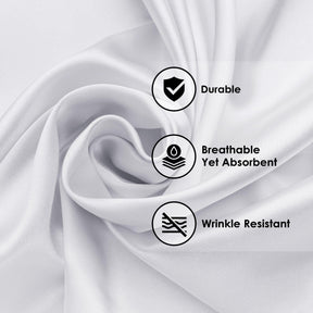 Superior Premium Plush Solid Deep Pocket Cotton Blend Bed Sheet Set - White