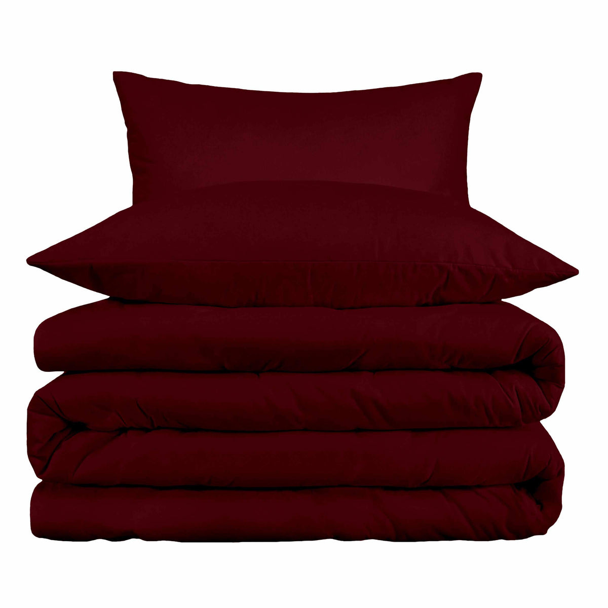 Egyptian Cotton Solid All-Season Duvet Cover Set with Button Closure-Duvet Cover Set by Superior-Home City Inc