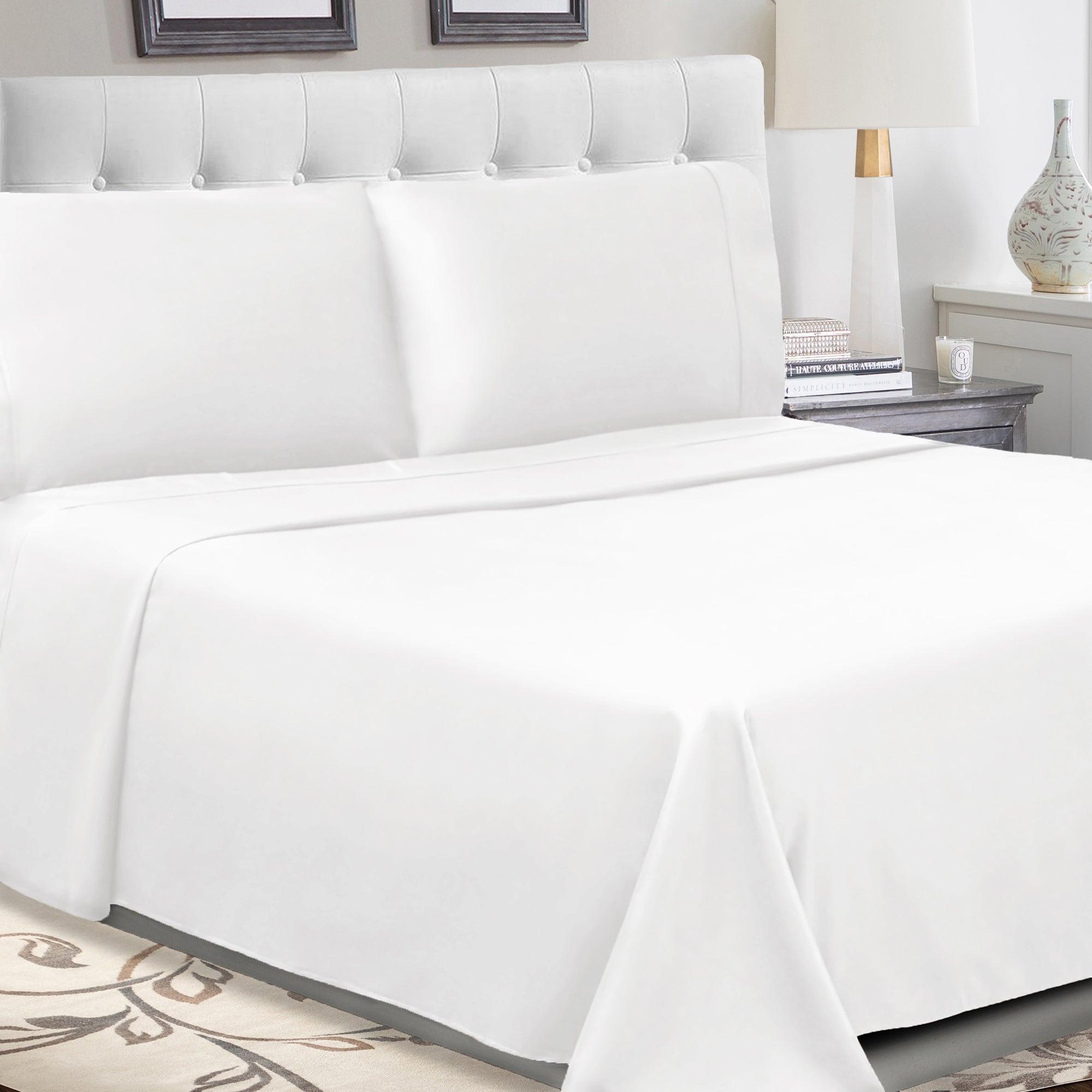 100% Cotton Percale 300 Thread Count Solid Deep Pocket Sheet Set - Sheet Set by Superior