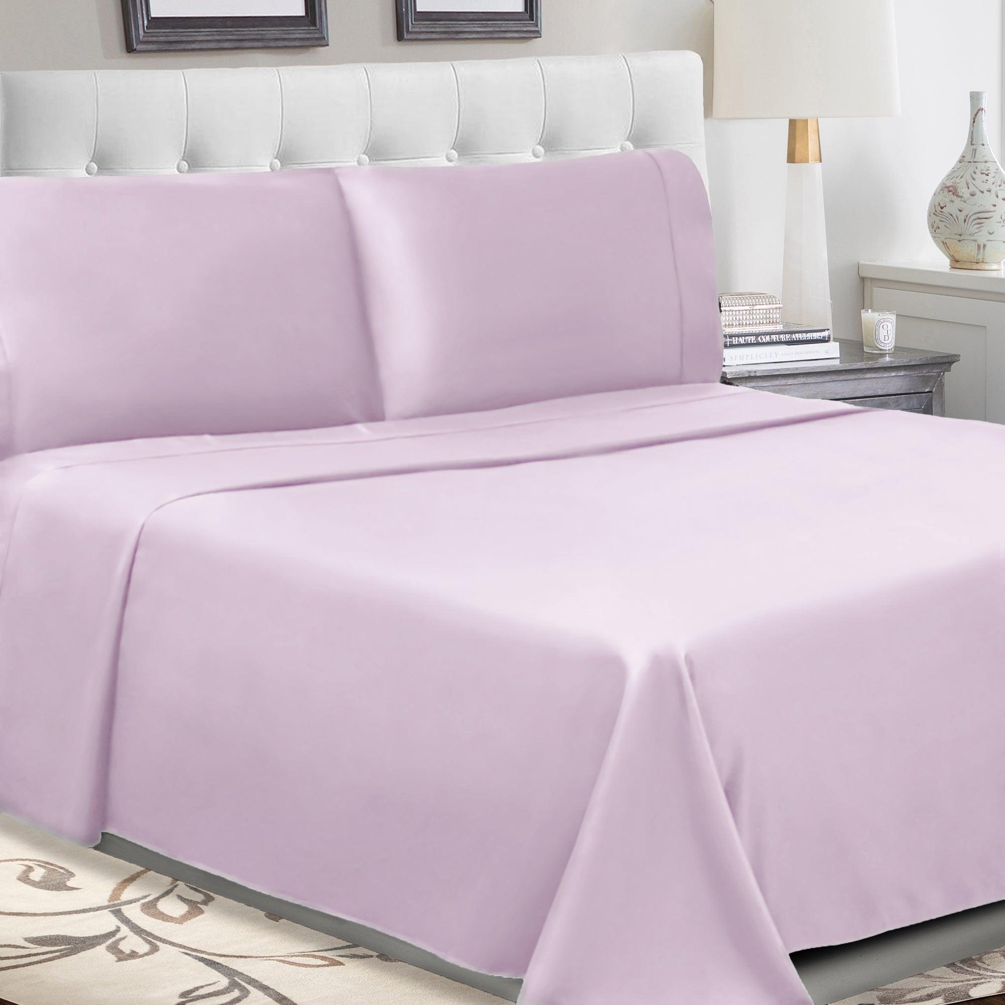 100% Cotton Percale 300 Thread Count Solid Deep Pocket Sheet Set - Sheet Set by Superior