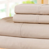 100% Cotton Percale 300 Thread Count Solid Deep Pocket Sheet Set - Sheet Set by Superior