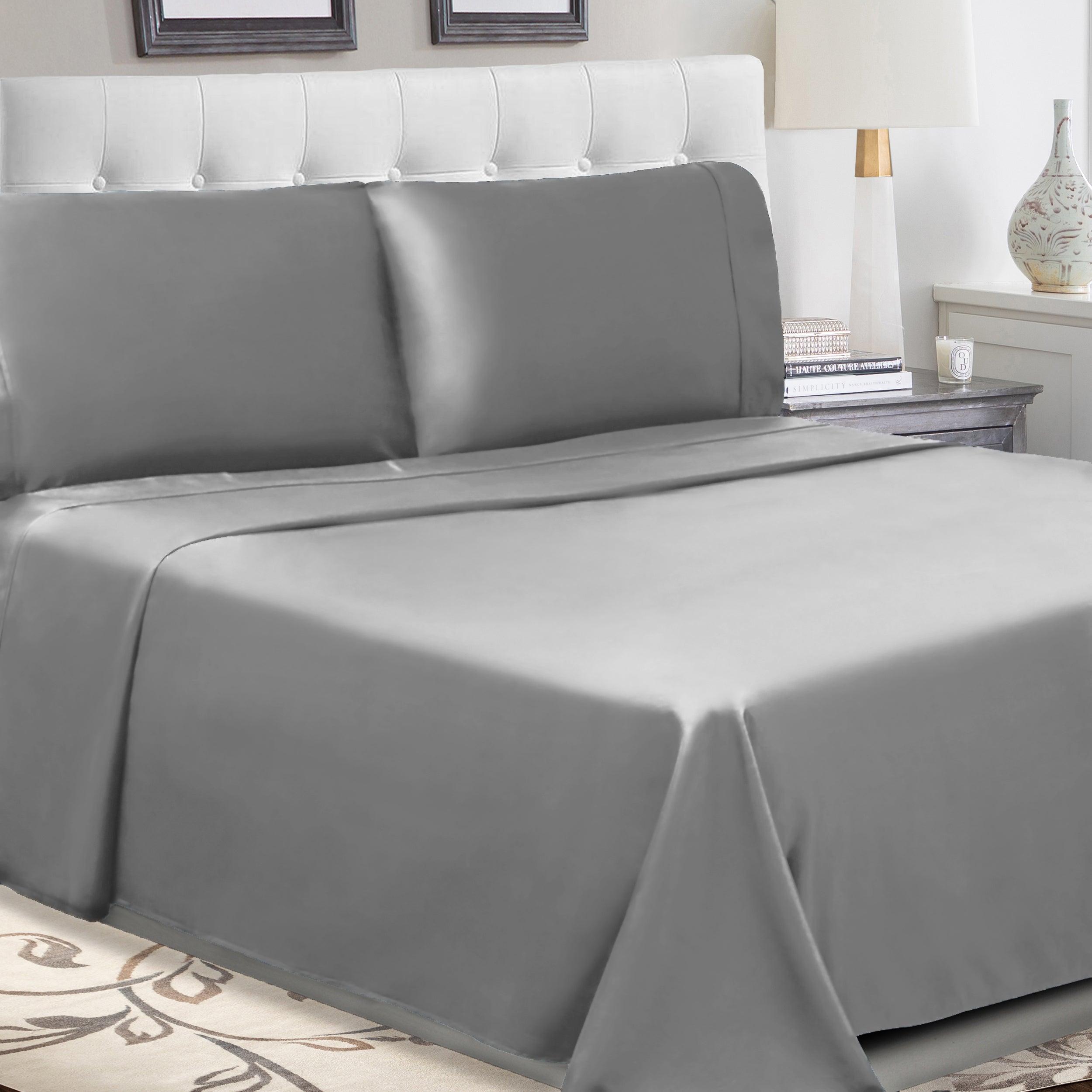 100% Cotton Percale 300 Thread Count Solid Deep Pocket Sheet Set - Sheet Set by Superior