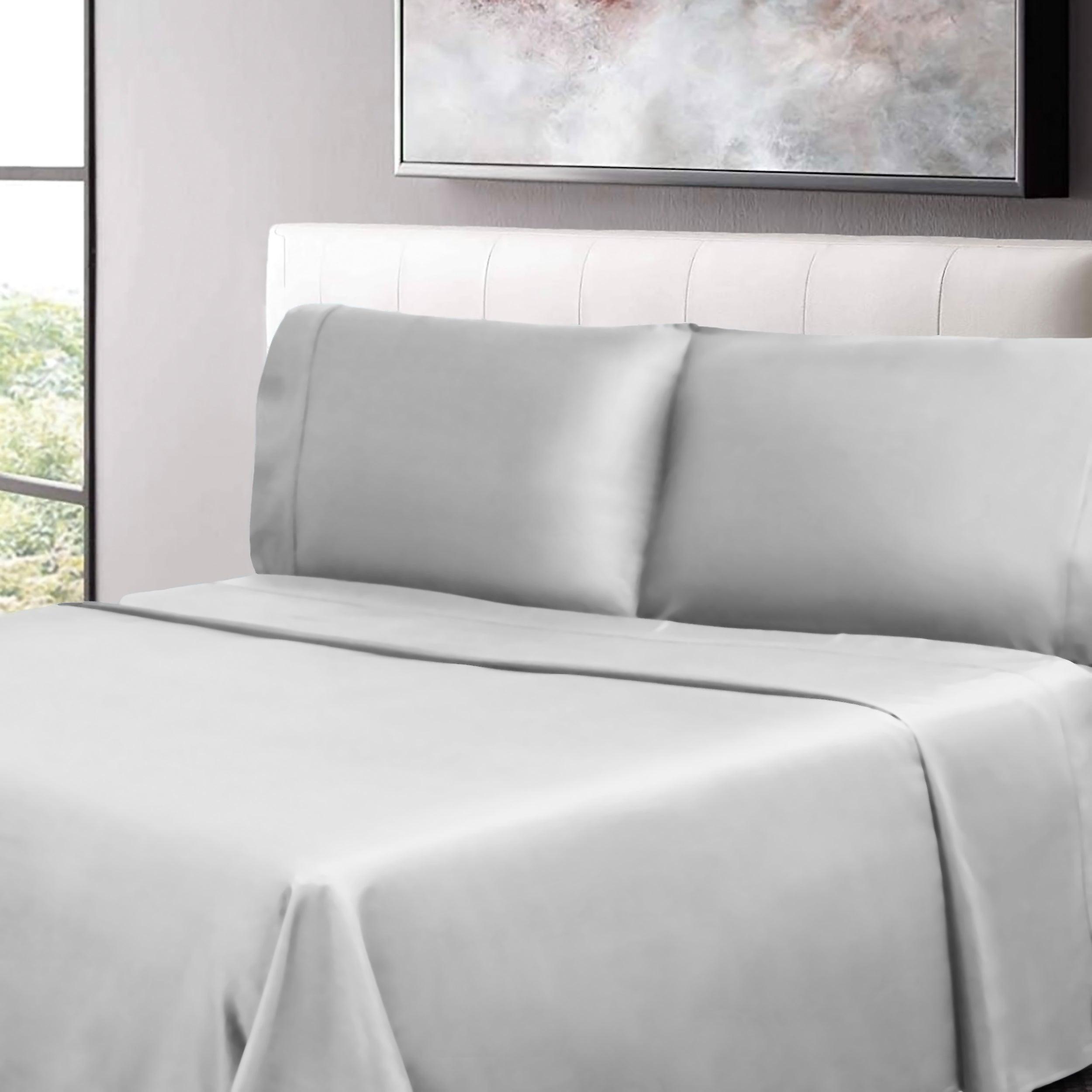 100% Cotton Percale 300 Thread Count Solid Deep Pocket Sheet Set - Sheet Set by Superior