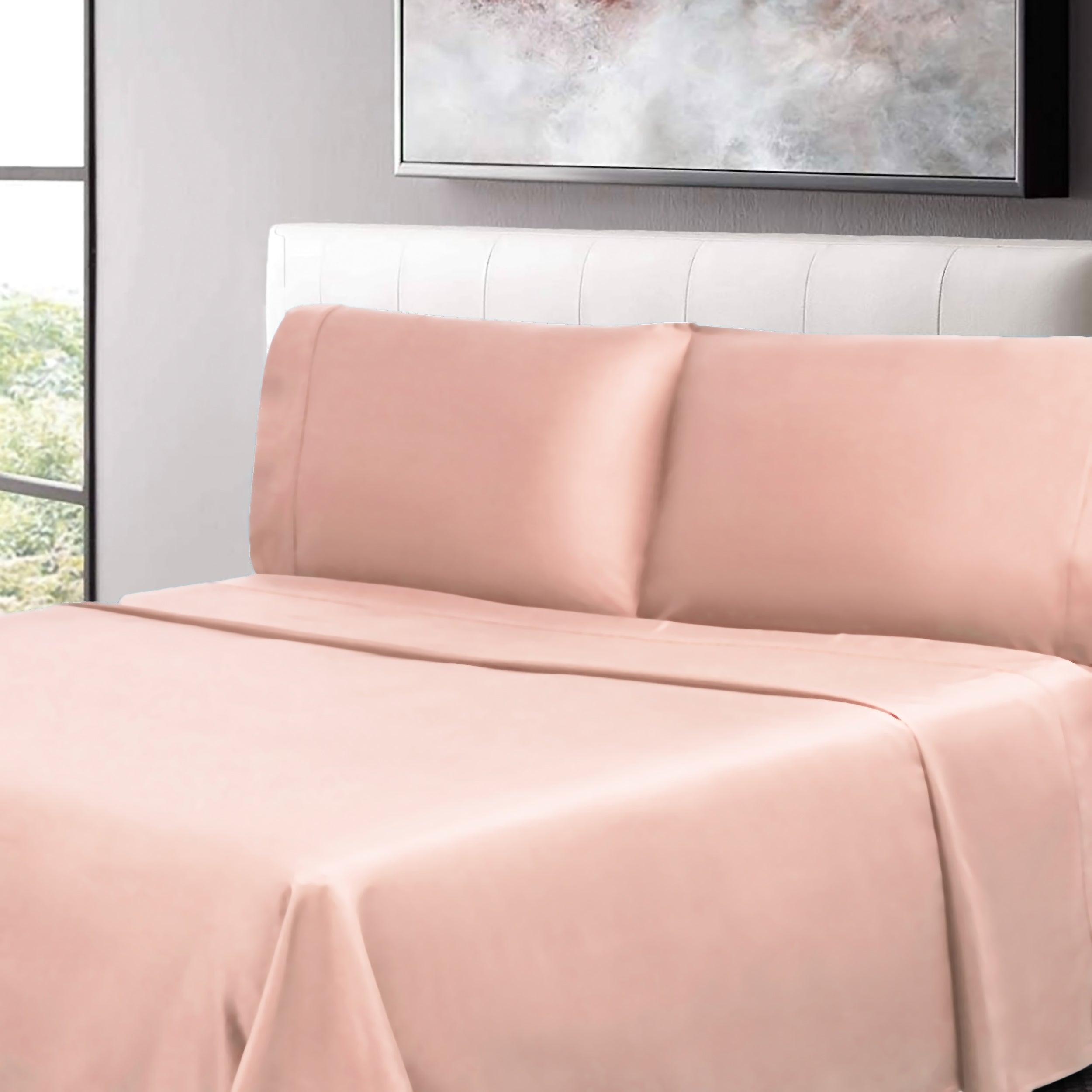 100% Cotton Percale 300 Thread Count Solid Deep Pocket Sheet Set - Sheet Set by Superior