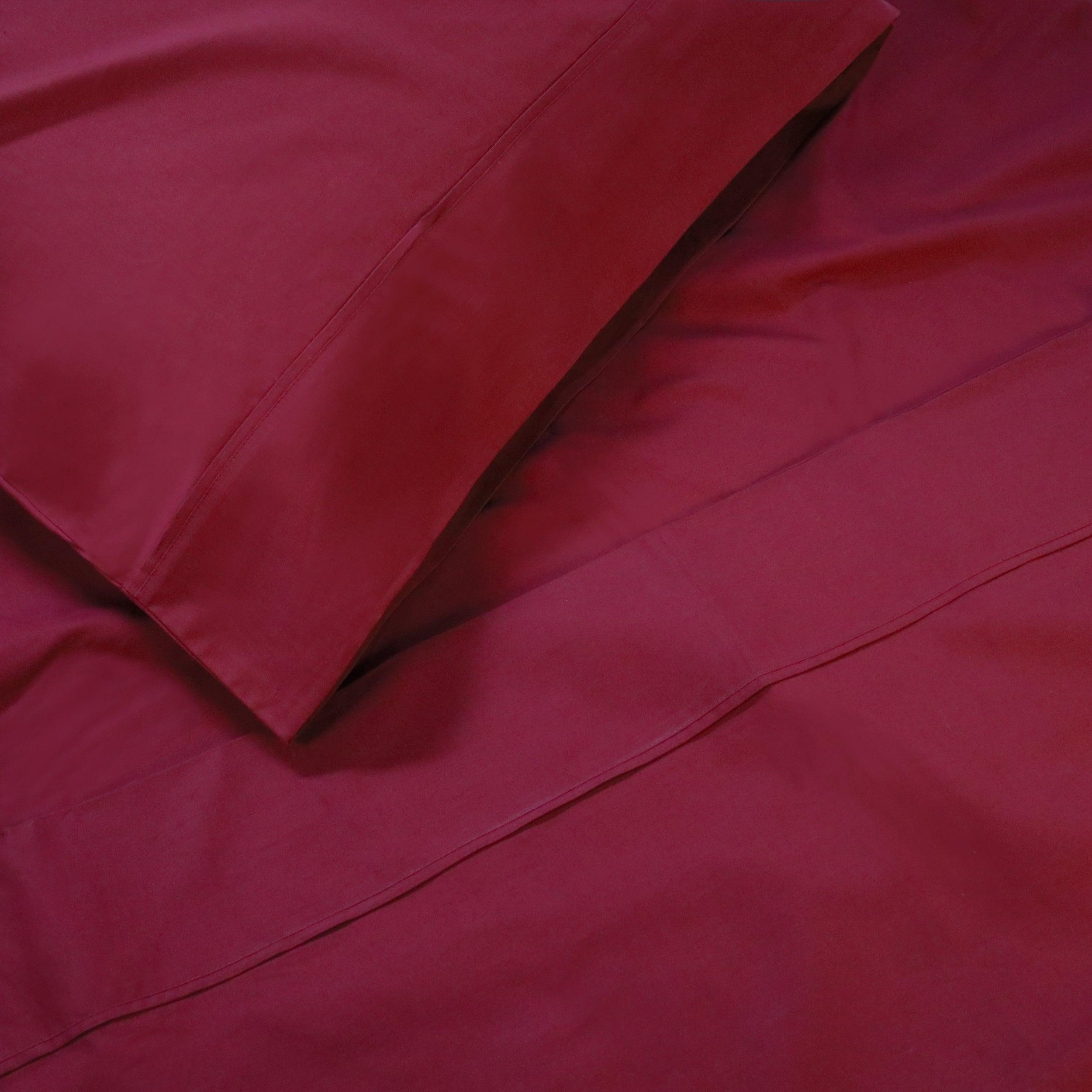 100% Cotton Percale 300 Thread Count Solid Deep Pocket Sheet Set - Sheet Set by Superior