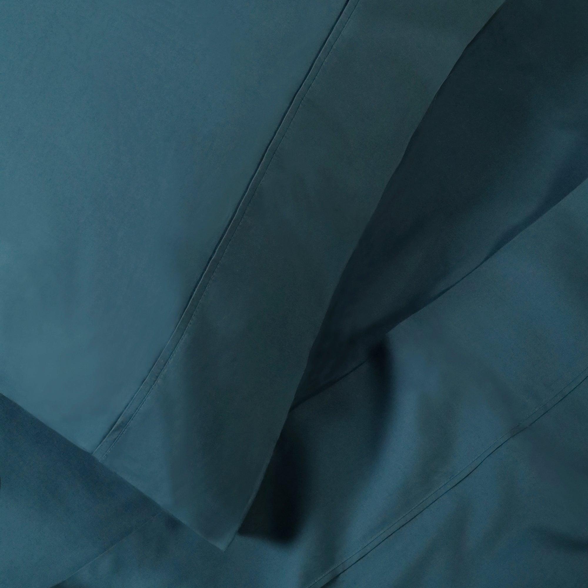 100% Cotton Percale 300 Thread Count Solid Deep Pocket Sheet Set - Sheet Set by Superior