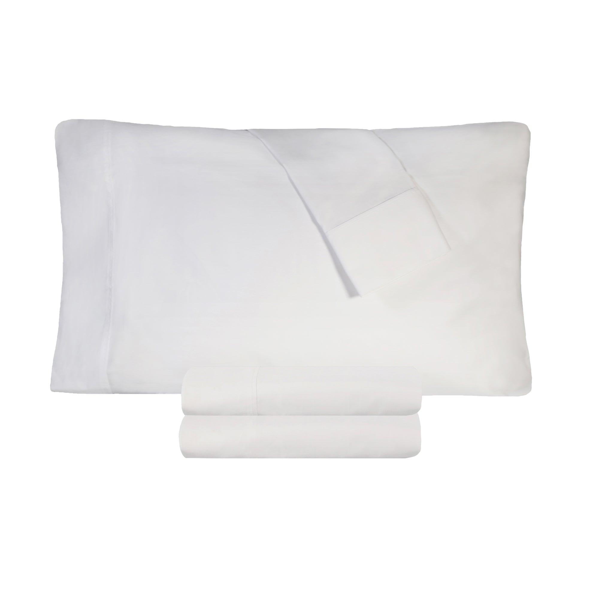 100% Cotton Percale 300 Thread Count Solid Deep Pocket Sheet Set - Sheet Set by Superior