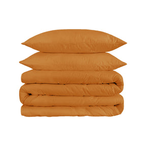  Superior Solid Egyptian Premium Cotton Duvet Cover Set - Dijon