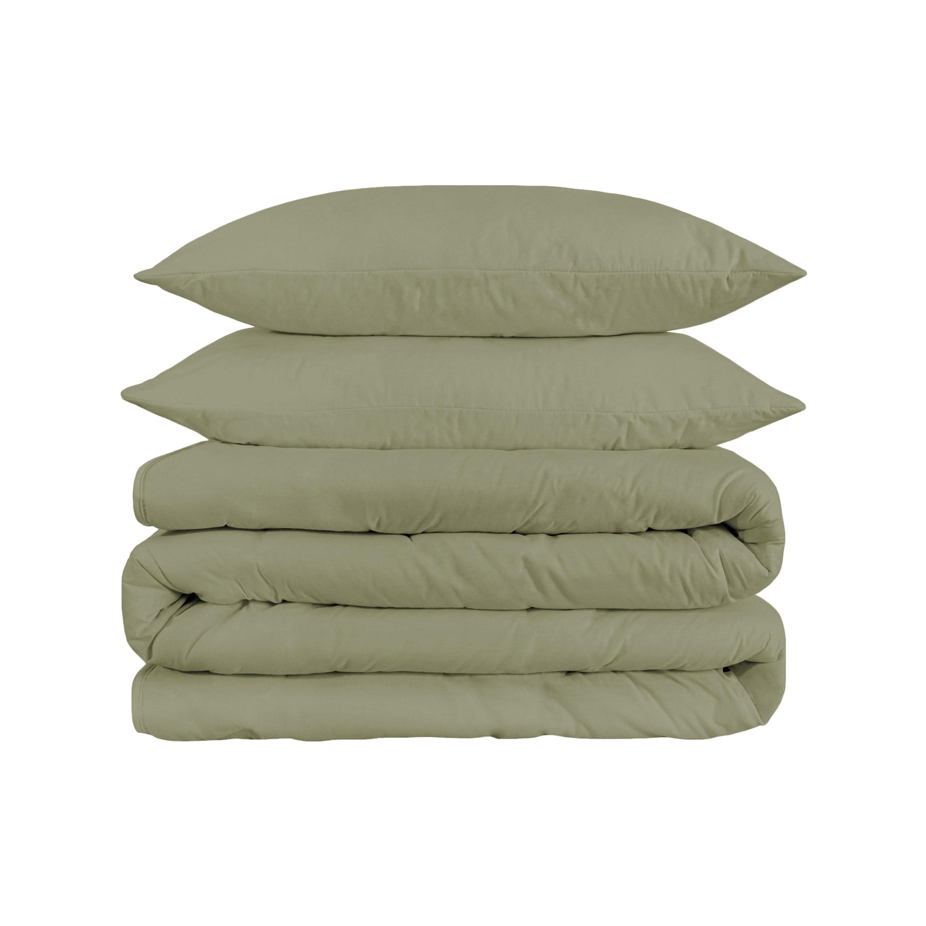 Superior Solid Egyptian Premium Cotton Duvet Cover Set - Sage