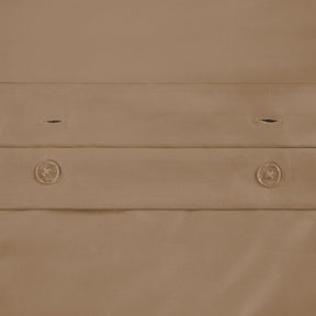  Superior Solid Egyptian Premium Cotton Duvet Cover Set -  Taupe