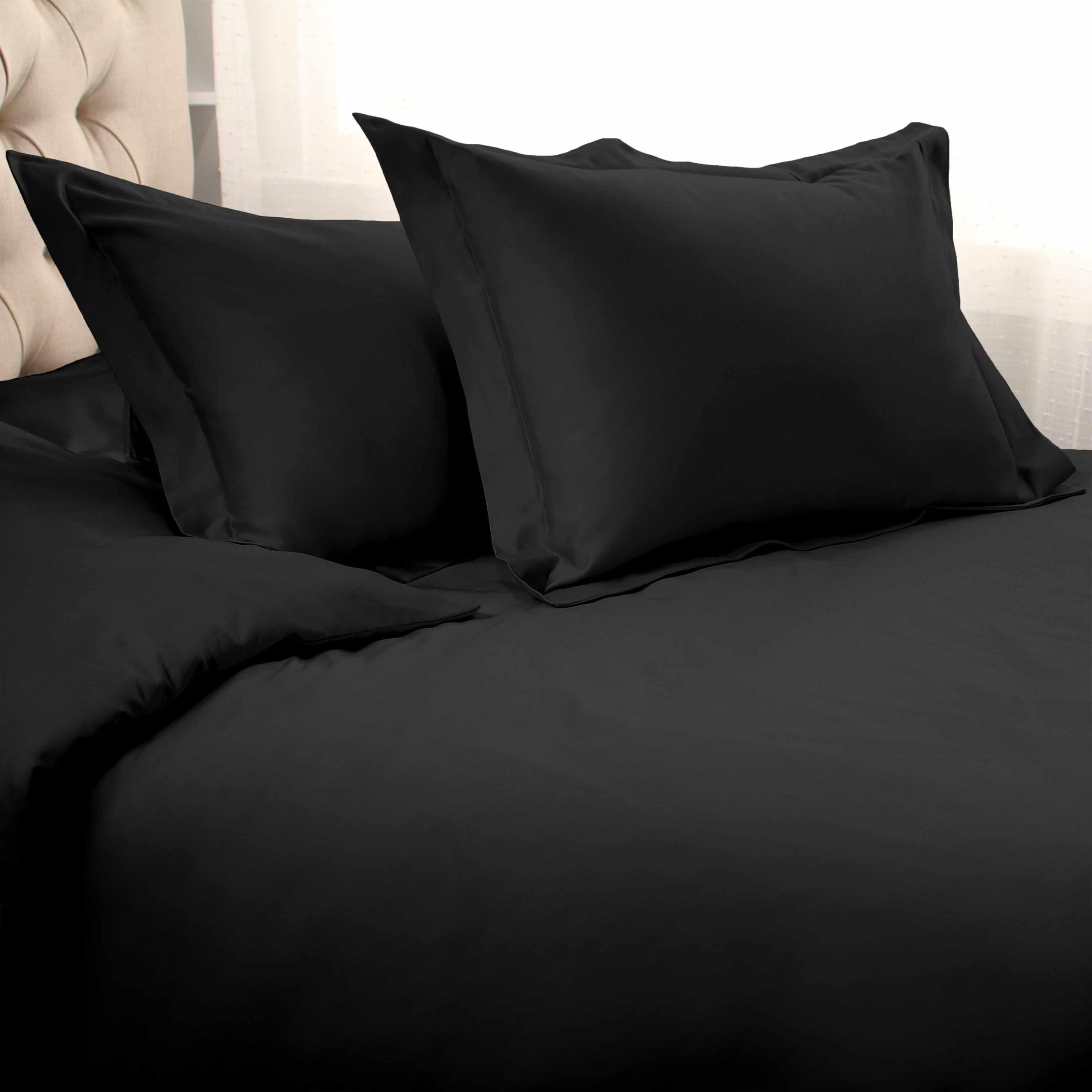 1500 Thread Count Egyptian Cotton Solid Duvet Cover Set - Egyptian Cotton Duvet Cover Set by Superior Brand