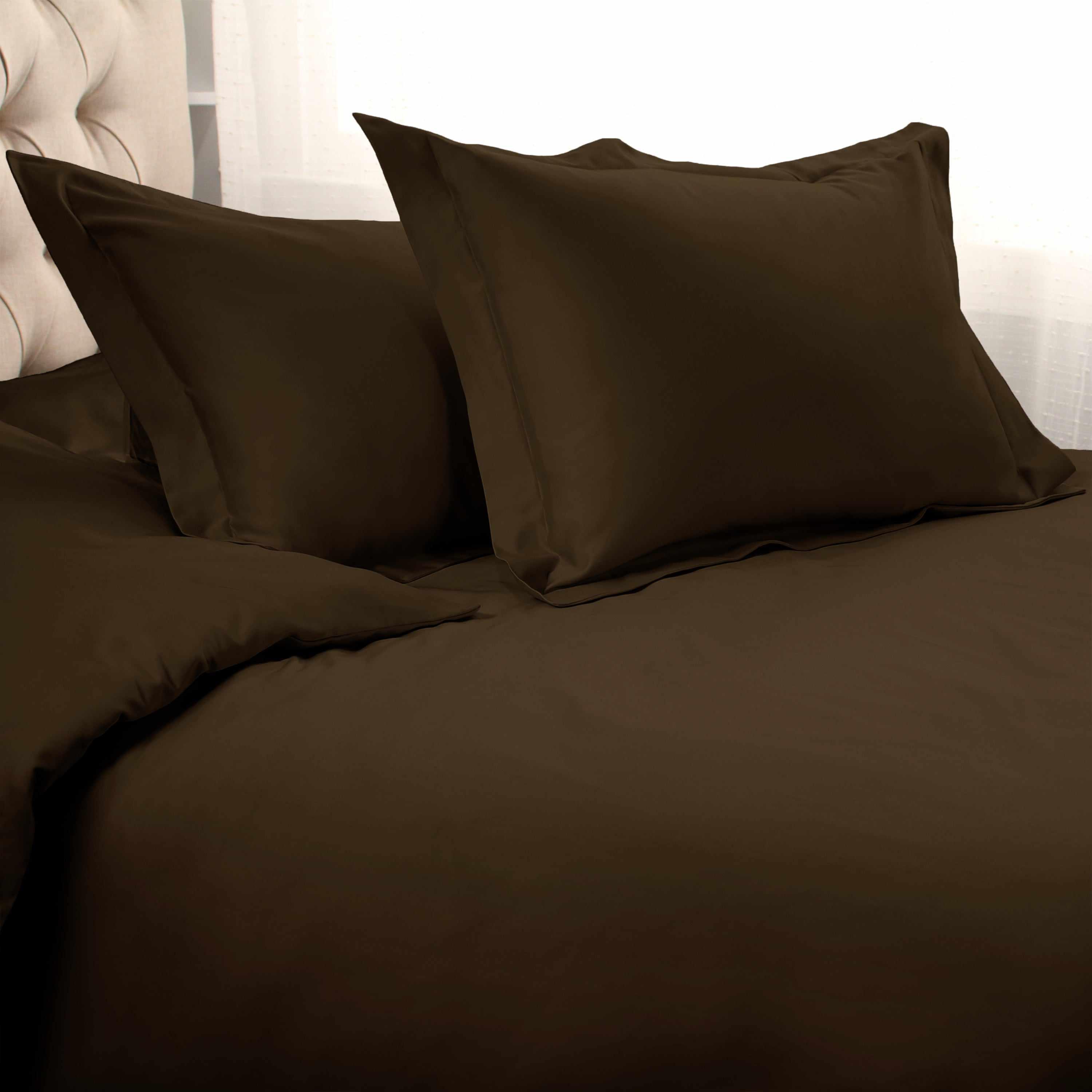 1500 Thread Count Egyptian Cotton Solid Duvet Cover Set - Egyptian Cotton Duvet Cover Set by Superior Brand