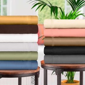 Egyptian Cotton 1500 Thread Count Eco Friendly Solid Sheet Set