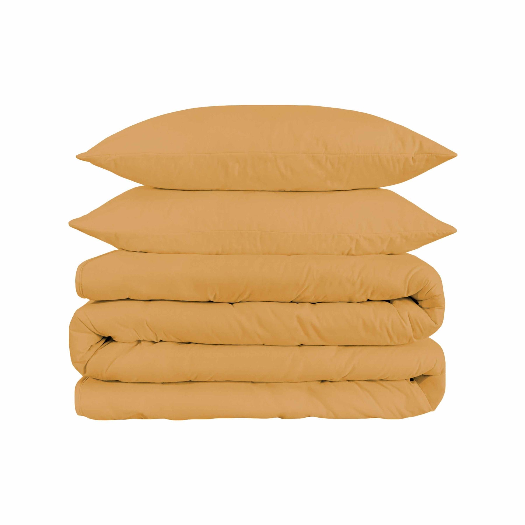 Superior Solid 1500 Thread Count Egyptian Cotton Duvet Cover Set - Gold