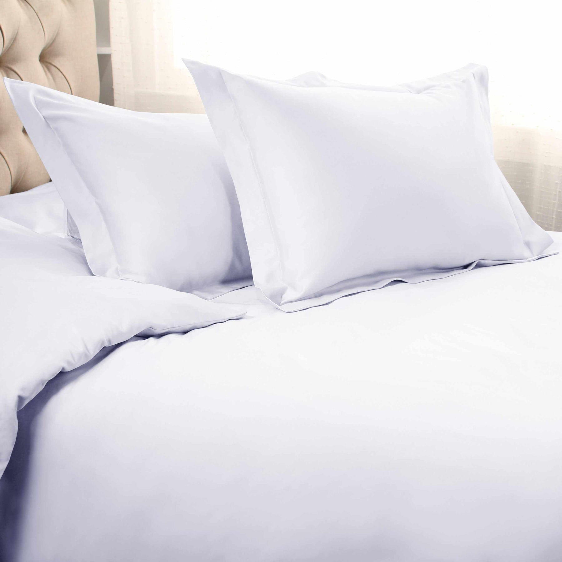  Superior Solid 1500 Thread Count Egyptian Cotton Duvet Cover Set - White