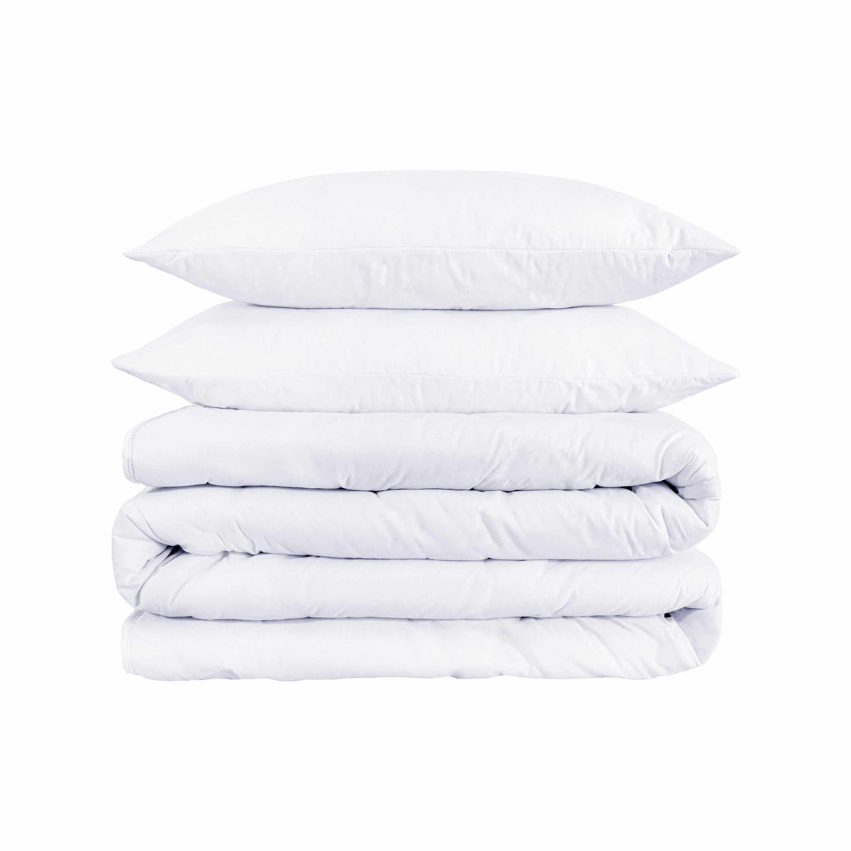 Superior Solid 1500 Thread Count Egyptian Cotton Duvet Cover Set - White