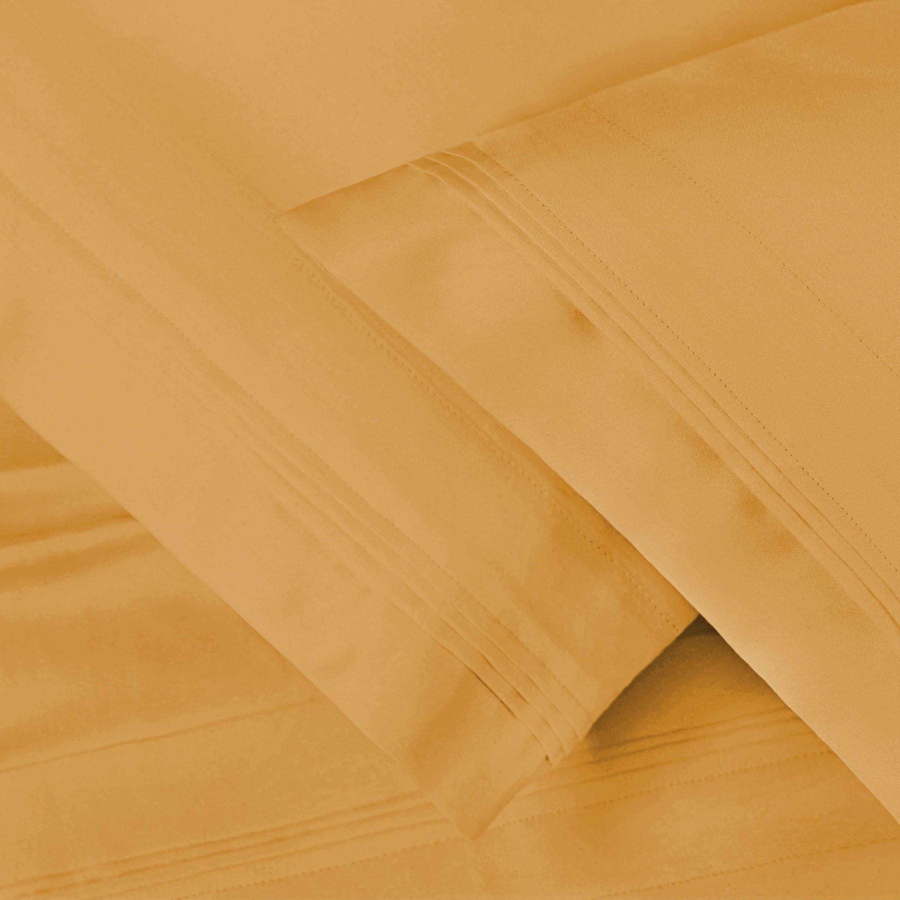 Solid 1500 Thread Count Egyptian Cotton 2-Piece Pillowcase Set - Gold