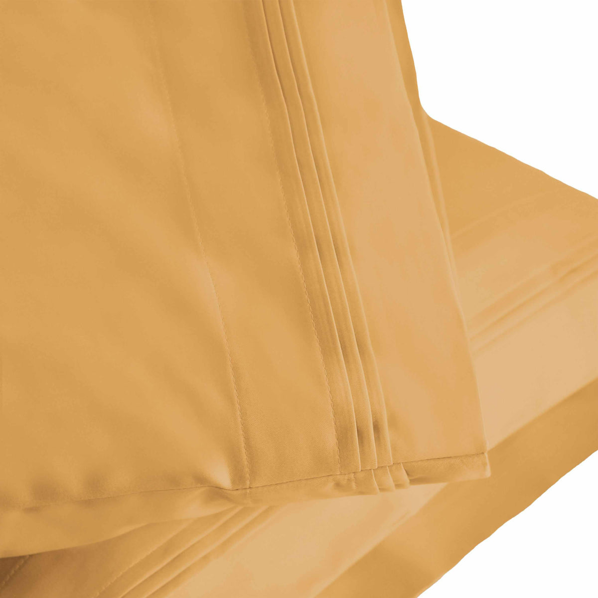 Solid 1500 Thread Count Egyptian Cotton 2-Piece Pillowcase Set - Gold