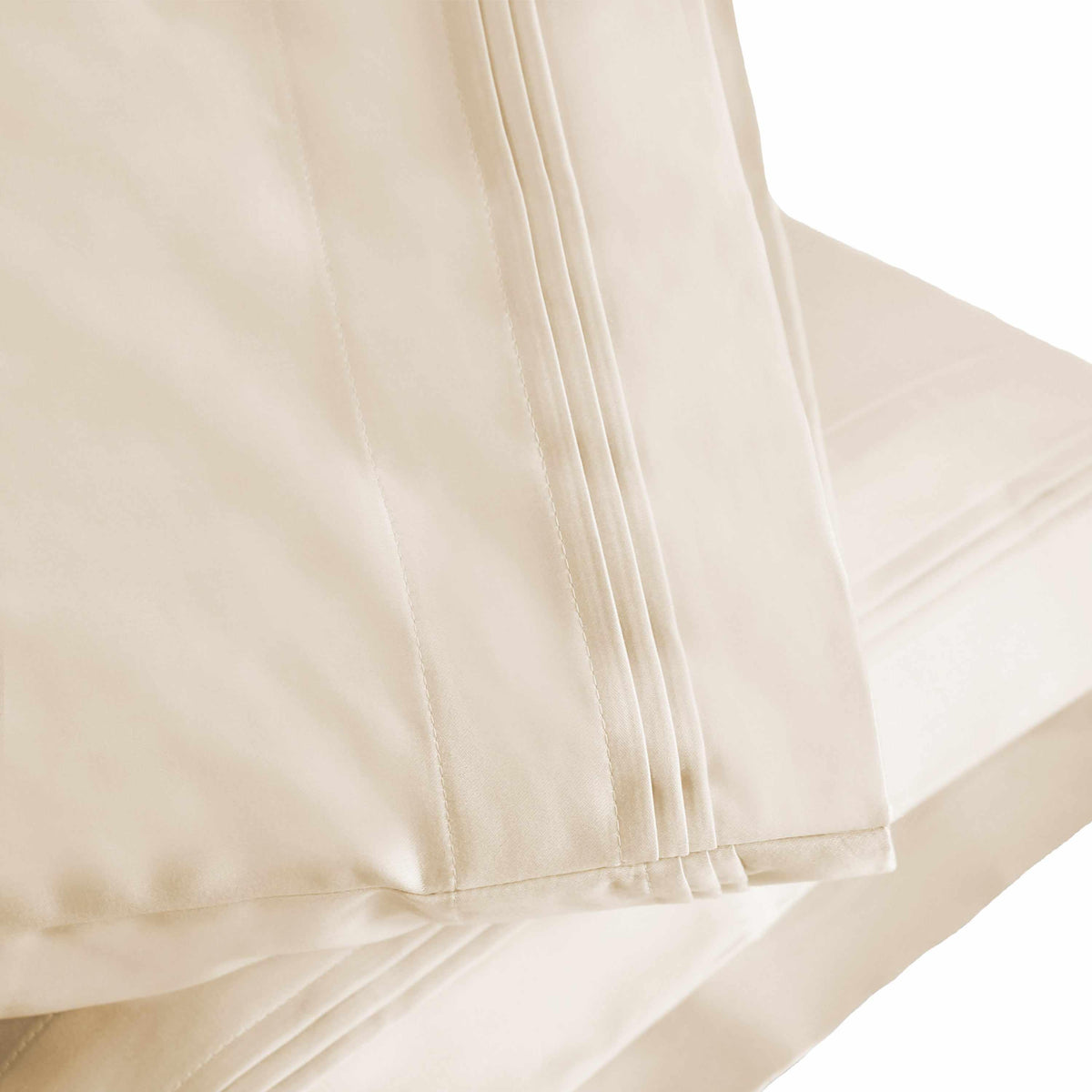 Solid 1500 Thread Count Egyptian Cotton 2-Piece Pillowcase Set - Ivory