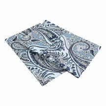 1800 Series Wrinkle Resistant Paisley Pillowcase Set - Light Blue