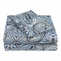 Superior 1800 Series Wrinkle Resistant Paisley Sheet Set - Light Blue