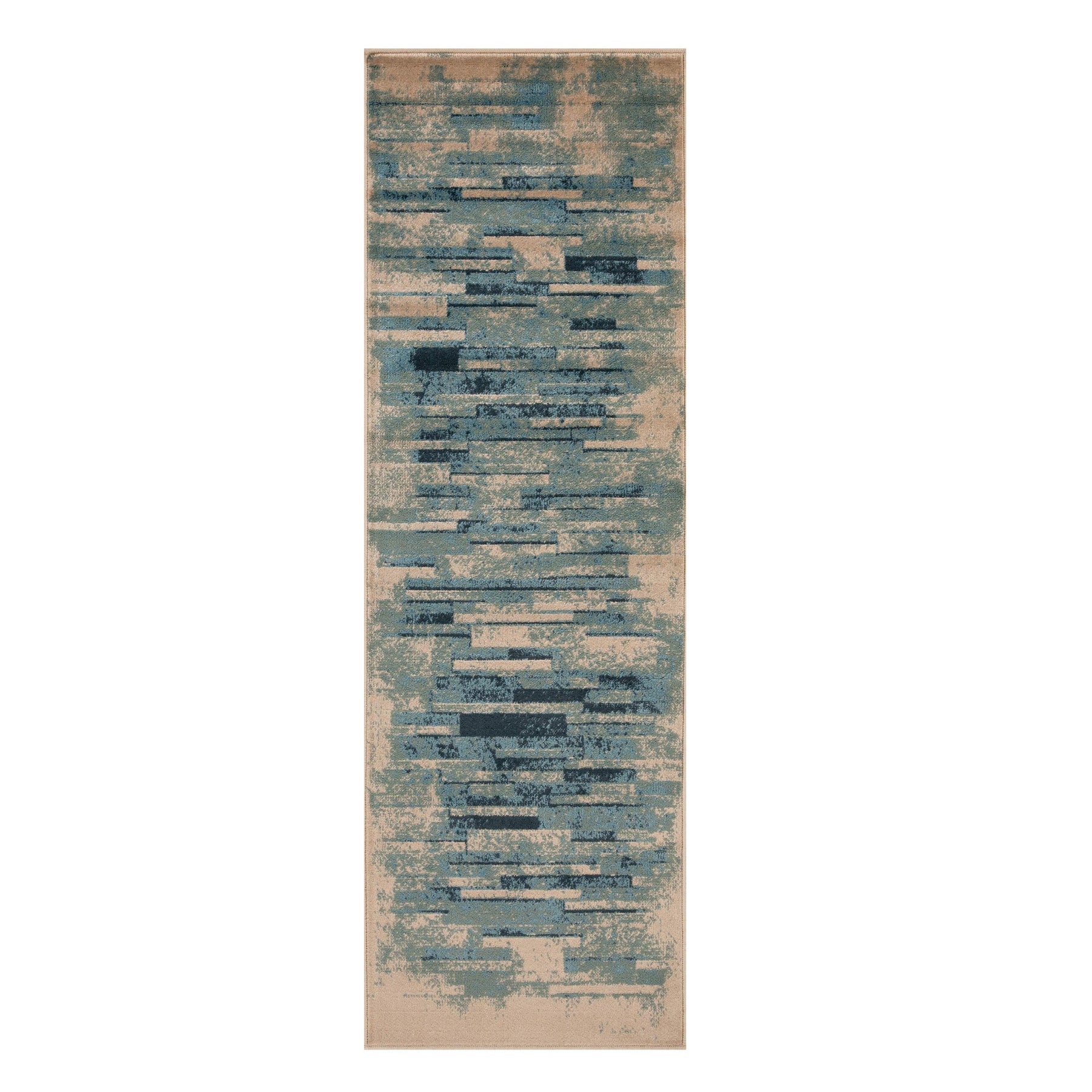 Abstract Graphic Design Indoor Area Rug or Runner - Blue