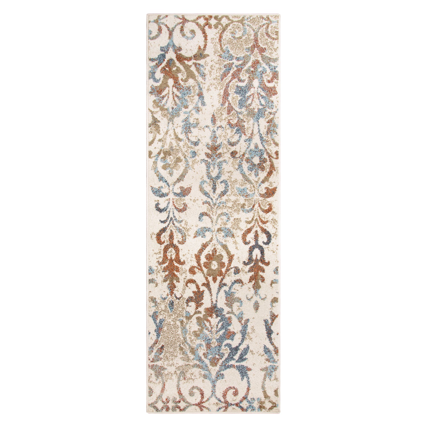 Superior Lafayette Oriental Floral Scroll Indoor Area Rug  - Ivory