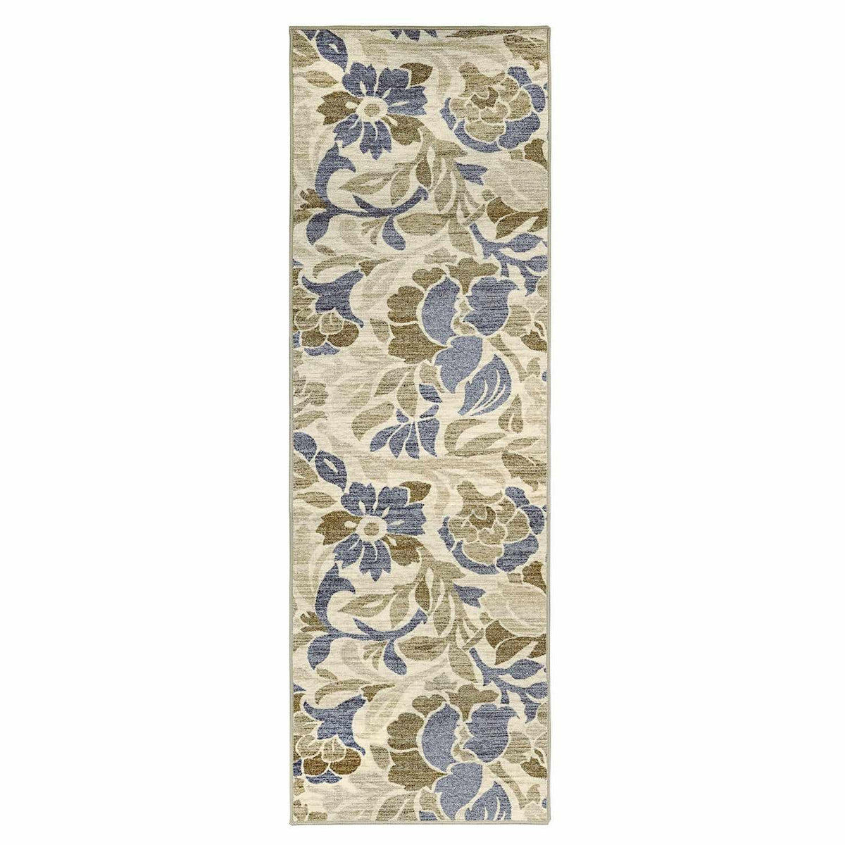 Roselyn Floral Indoor Washable Area Rug-Rugs by Superior-Home City Inc