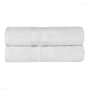 Superior Ultra Soft Cotton Absorbent Solid Bath Sheet (Set of 2) -  Silver