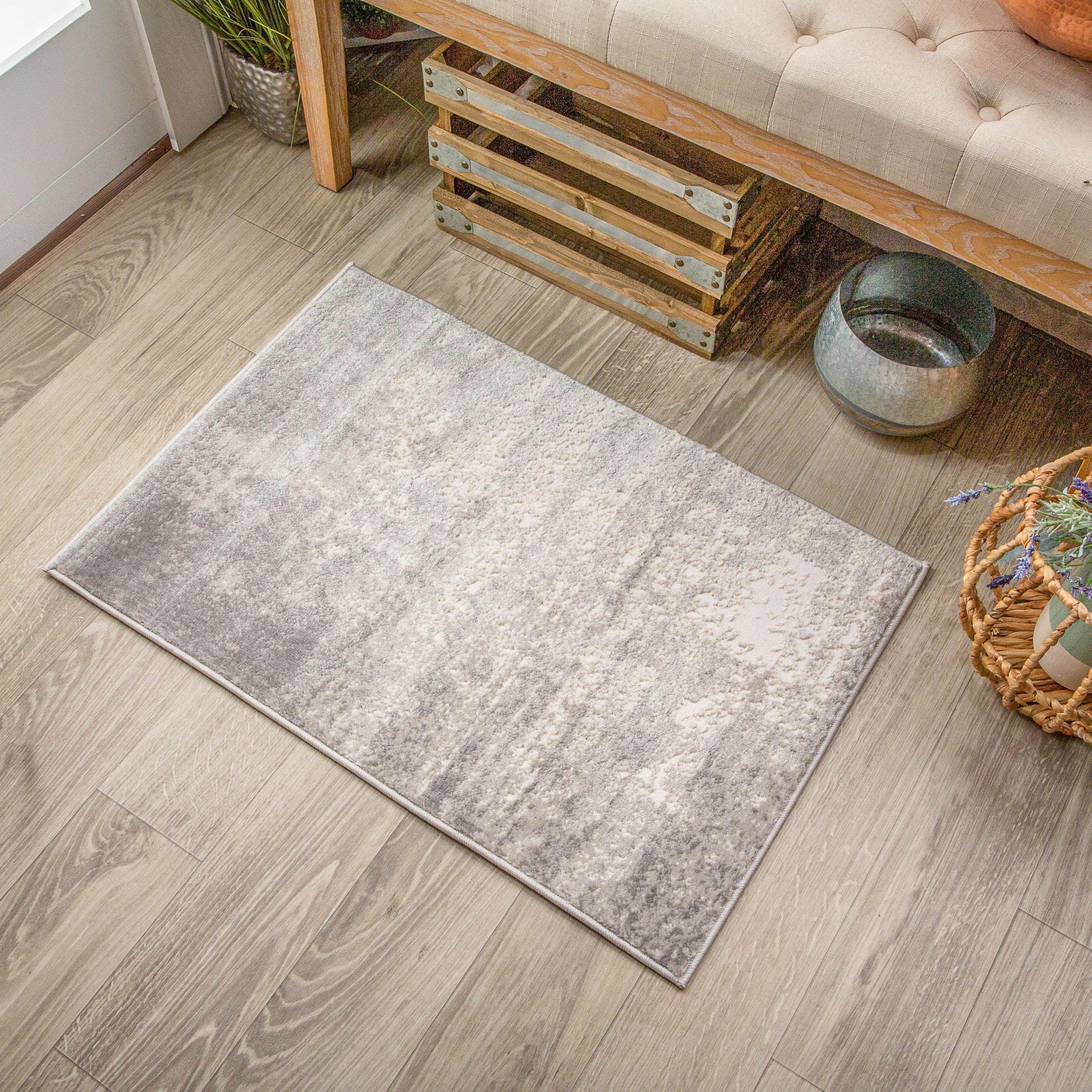Afton Acid Wash Gradient Indoor Area Rug or Runner Or Door Mat - Rugs by Superior