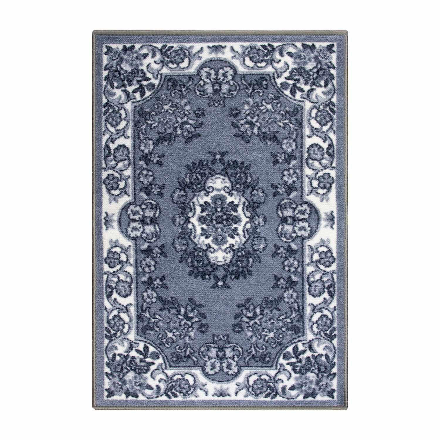 Seraphina Floral Non-Slip Indoor Area Rug Or Runner Rug Or Door Mat - Rugs by Superior