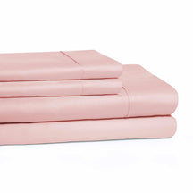  300 Thread Count Cotton Wrinkle Resistant Deep Pocket Solid Sheet Set - Peach