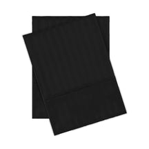300 Thread Count Soft Egyptian Cotton Pillowcase Set - Black