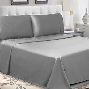 Superior 100% Cotton Percale 300 Thread Count Sheet Set - Smoked Pearl