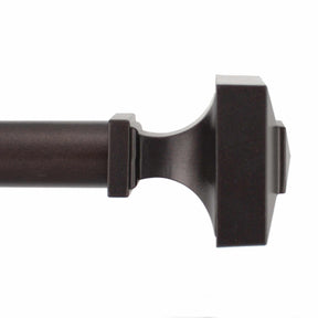  Rohan Expandable Curtain Rod in Rubbed Bronze - Cognac