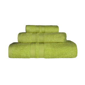 Superior Ultra Soft Cotton Absorbent Solid Assorted 3-Piece Towel Set - Celery