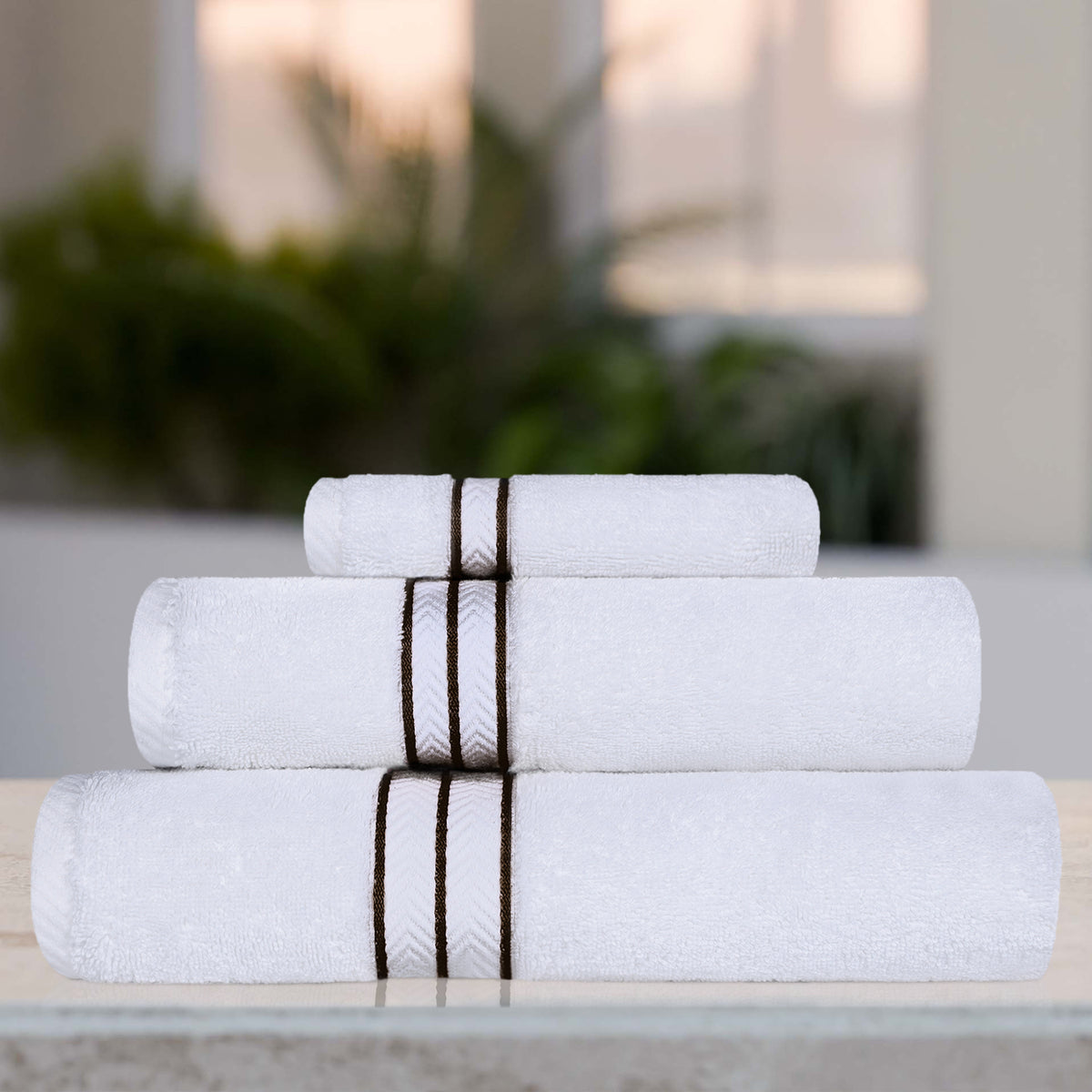 Ultra-Plush Turkish Cotton Hotel Collection Super Absorbent Solid Luxury Bathroom Set