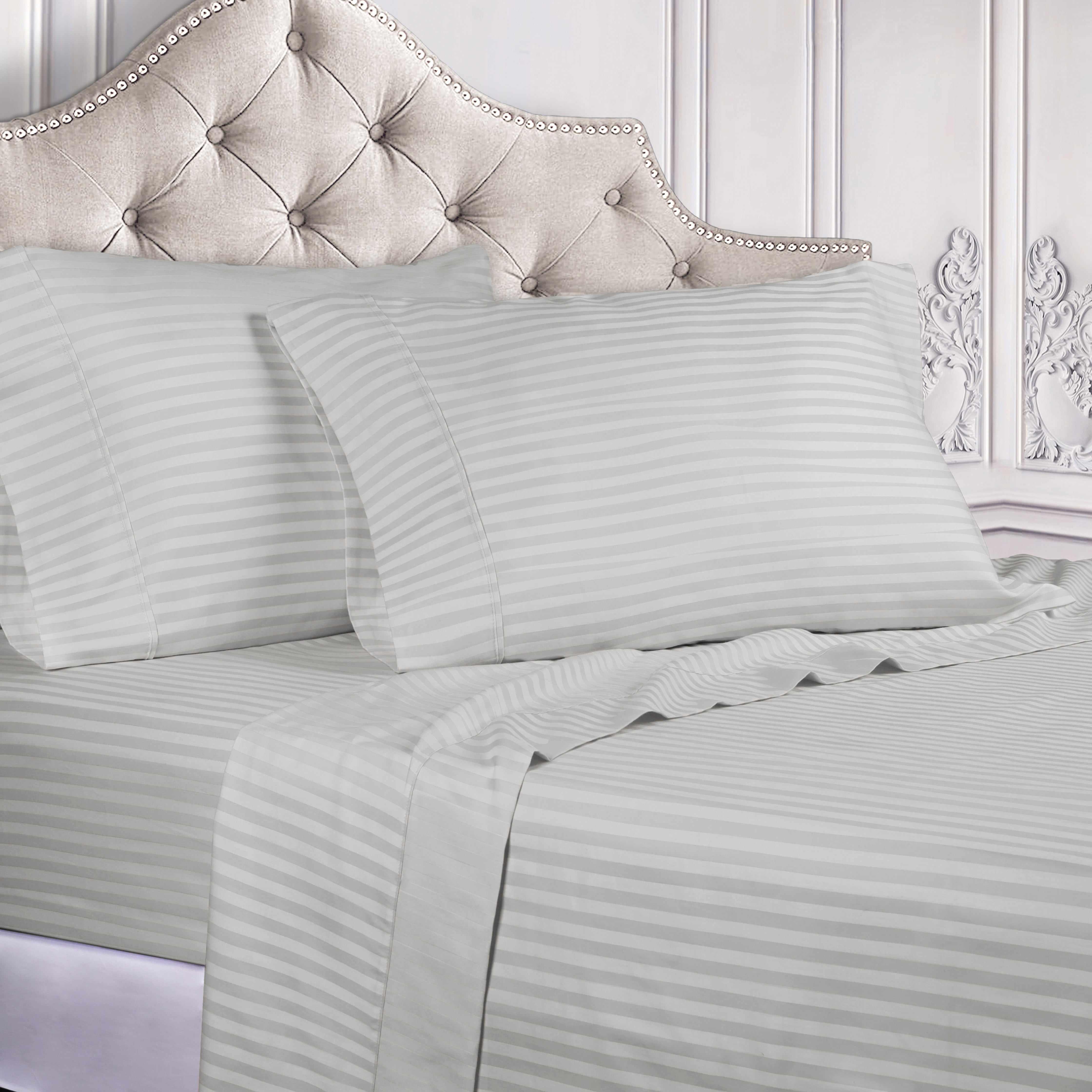 400 Thread Count Egyptian Cotton Striped Deep Pocket Sheet Set - Egyptian Cotton Sheet Set by Superior