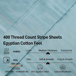 400 Thread Count Egyptian Cotton Striped Deep Pocket Sheet Set - Egyptian Cotton Sheet Set by Superior