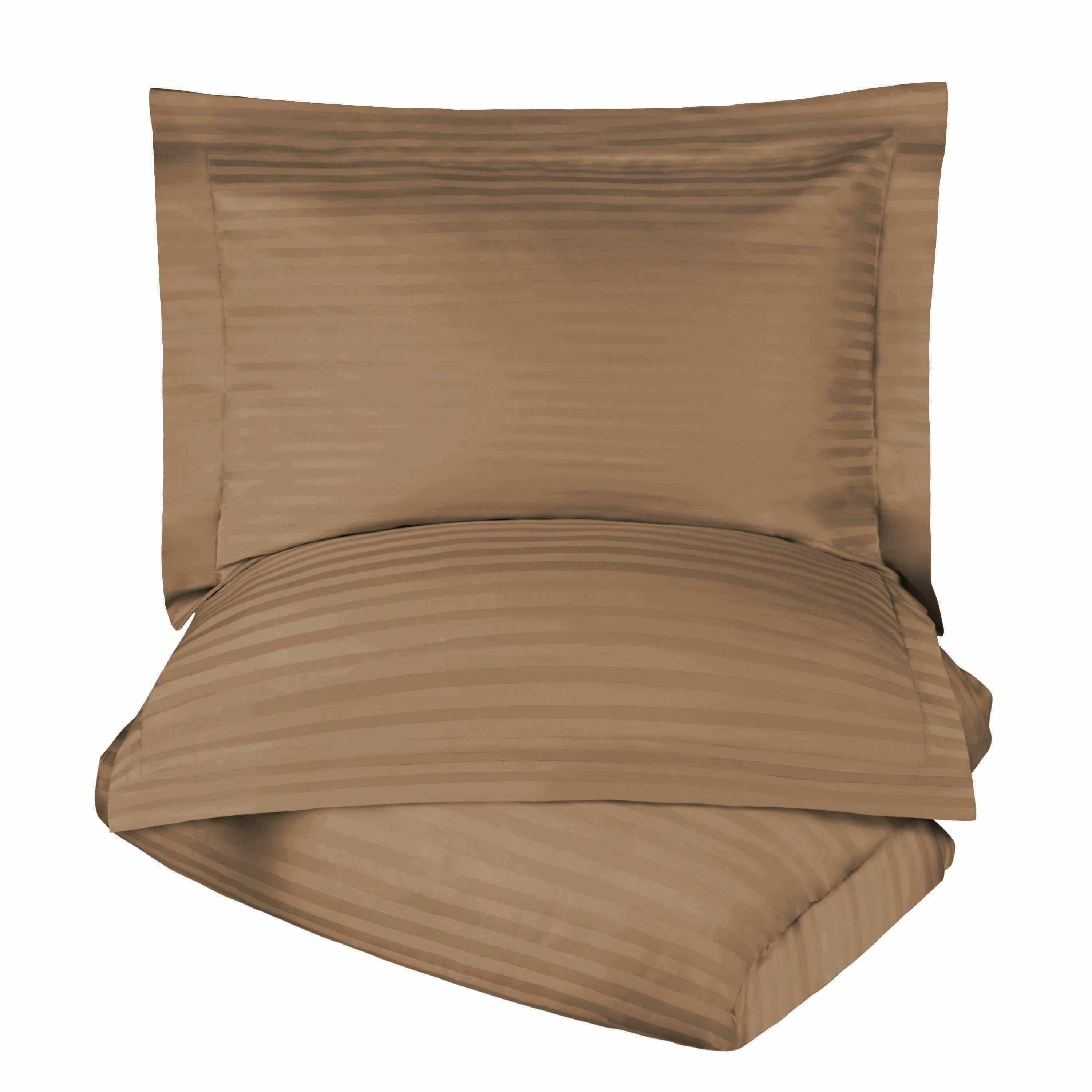 400 Thread Count Lightweight Stripe Egyptian Cotton Duvet Cover Set - Egyptian Cotton Duvet Cover Set by Superior Brand