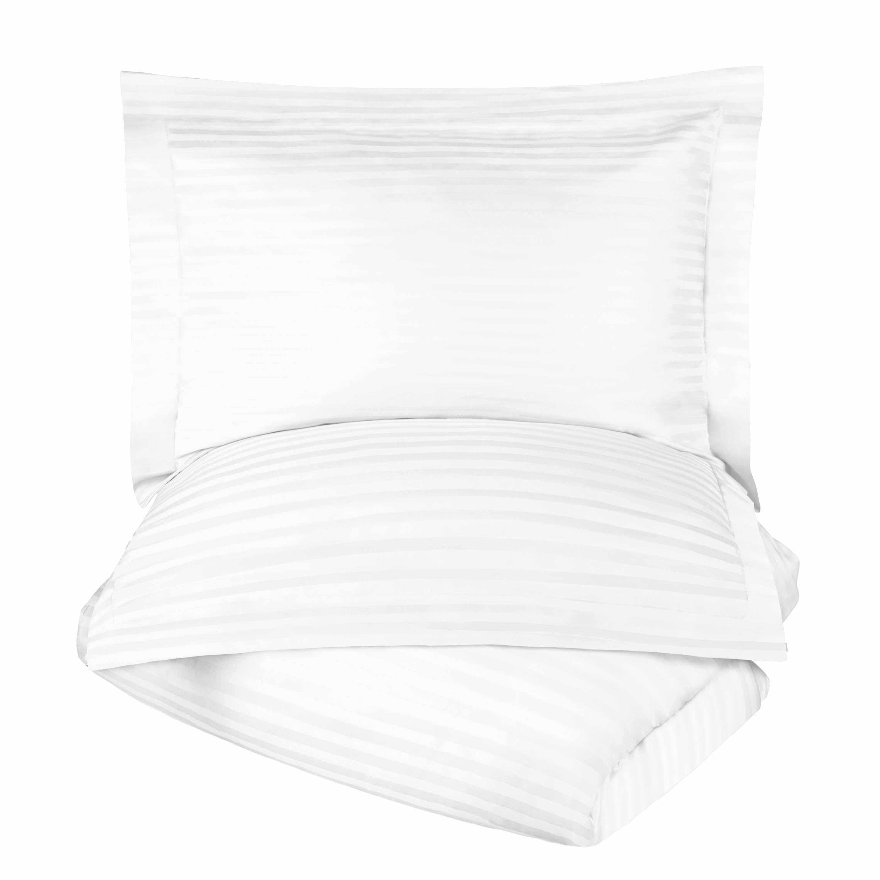400 Thread Count Lightweight Stripe Egyptian Cotton Duvet Cover Set - Egyptian Cotton Duvet Cover Set by Superior Brand