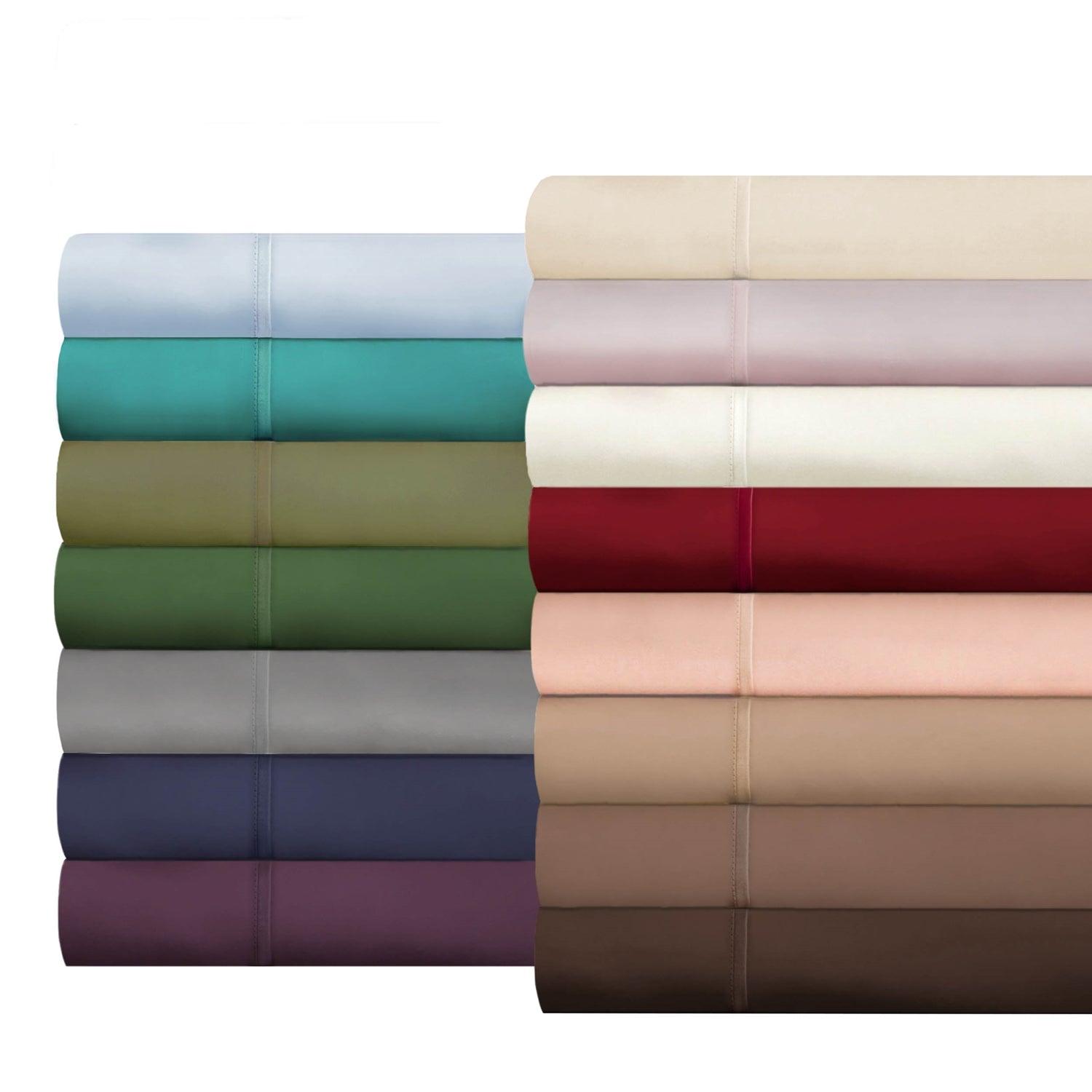 Superior 400 Thread Count Solid 100% Egyptian Cotton Deep Pocket Sheet Set
