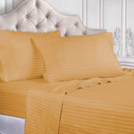 400 Thread Count Egyptian Cotton Striped Deep Pocket Sheet Set - Egyptian Cotton Sheet Set by Superior