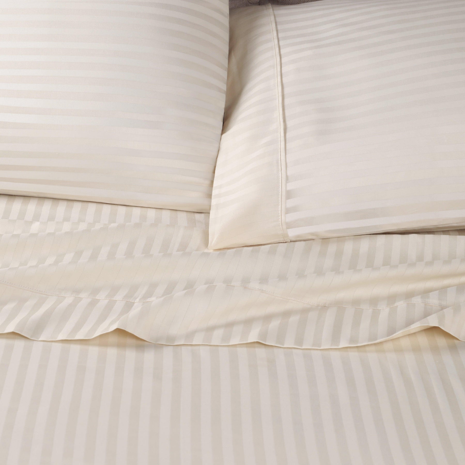 Superior 300 Thread Count Premium Egyptian Cotton Stripe Sheet Set - Ivory