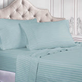 400 Thread Count Egyptian Cotton Striped Deep Pocket Sheet Set - Egyptian Cotton Sheet Set by Superior