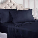400 Thread Count Egyptian Cotton Striped Deep Pocket Sheet Set - Egyptian Cotton Sheet Set by Superior