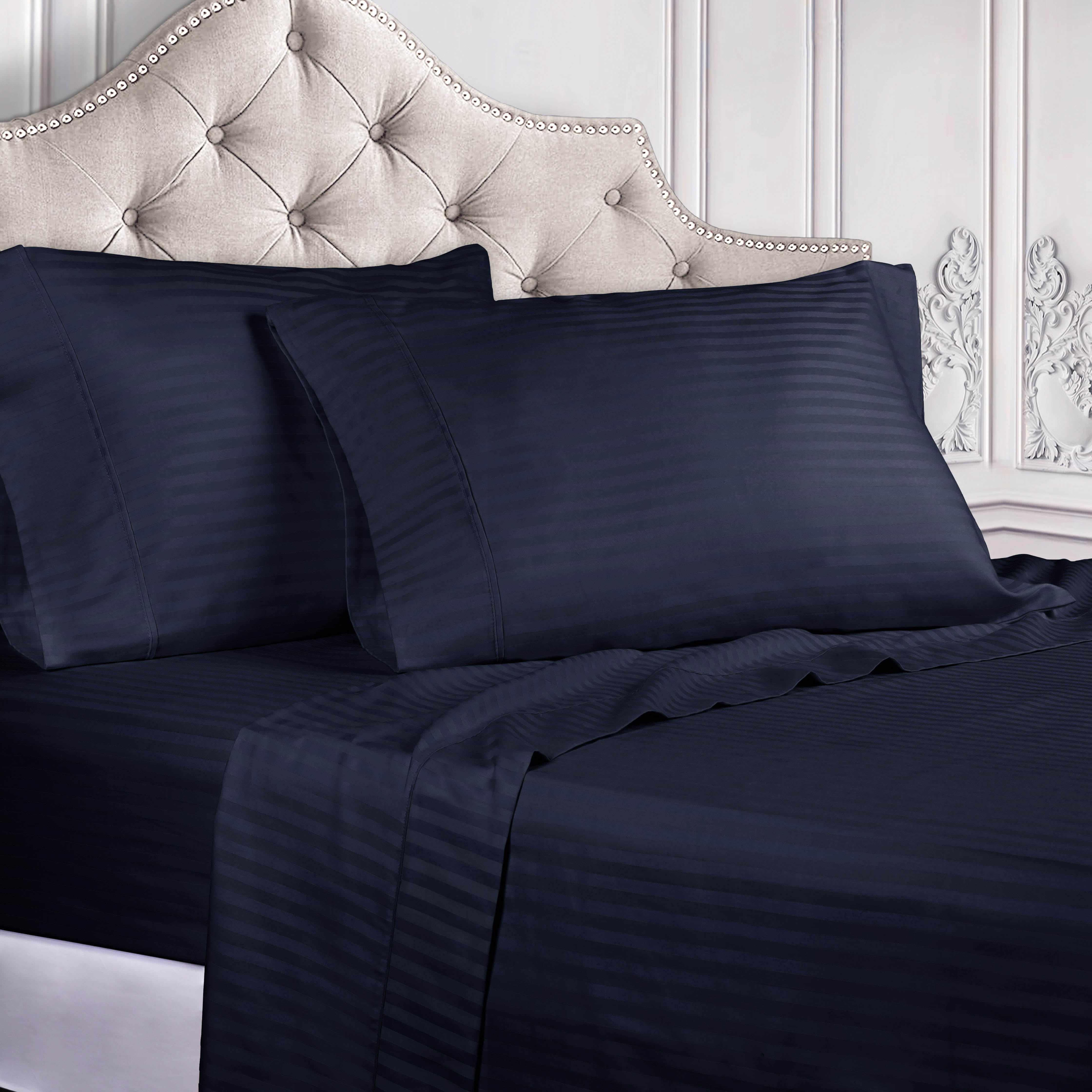 400 Thread Count Egyptian Cotton Striped Deep Pocket Sheet Set - Egyptian Cotton Sheet Set by Superior