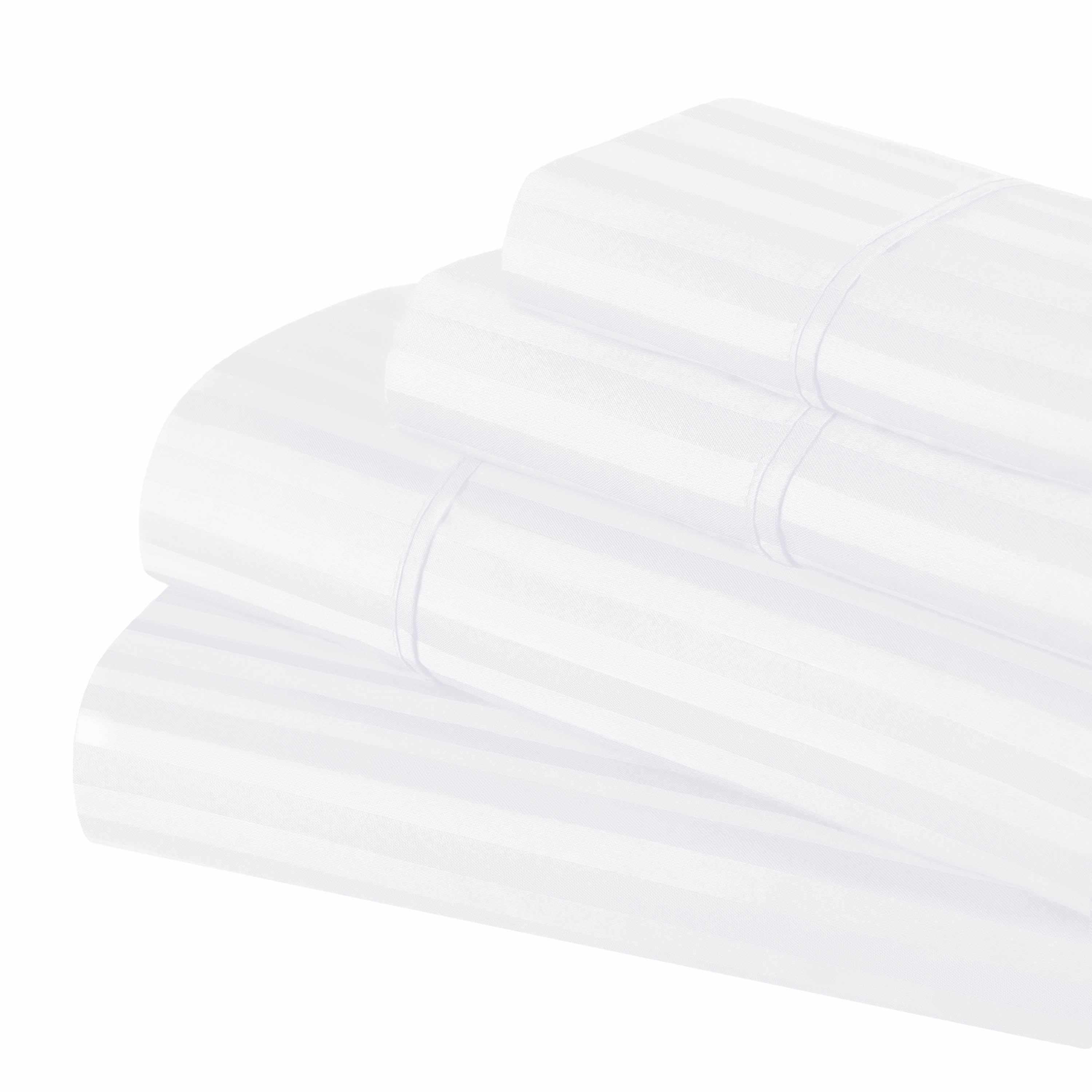 400 Thread Count Egyptian Cotton Striped Deep Pocket Sheet Set - Egyptian Cotton Sheet Set by Superior