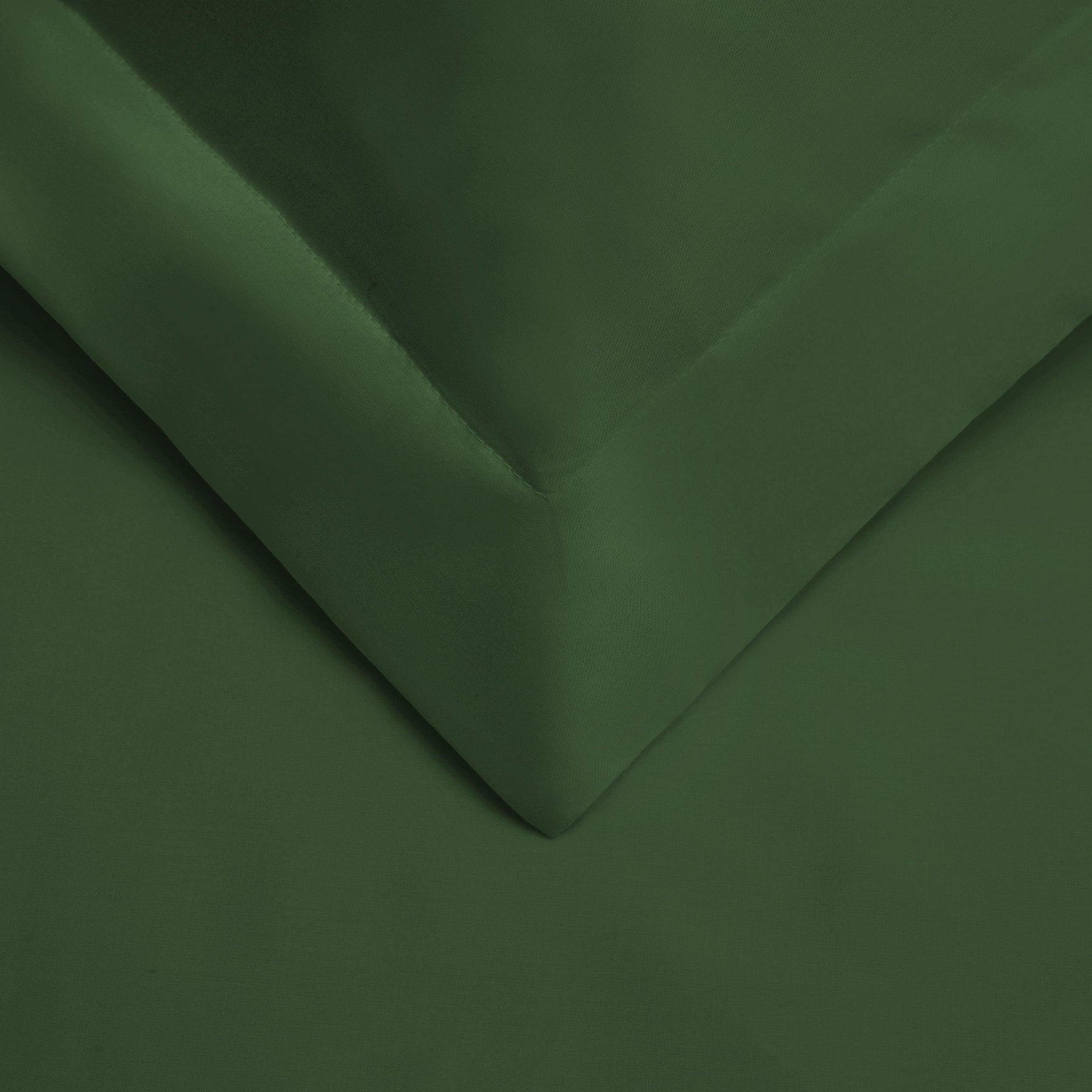  Superior Egyptian Cotton 400 Thread Count Solid Duvet Cover Set - Hunter Green